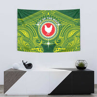 American Samoa Manua Cession Day Tapestry Up Up The Moa LT05 - Polynesian Pride
