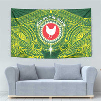 American Samoa Manua Cession Day Tapestry Up Up The Moa LT05 - Polynesian Pride