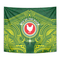 American Samoa Manua Cession Day Tapestry Up Up The Moa LT05 - Polynesian Pride