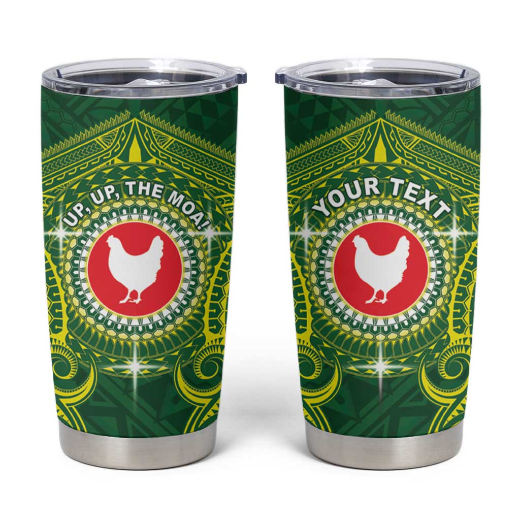 Personalized American Samoa Manua Cession Day Tumbler Cup Up Up The Moa LT05 Green - Polynesian Pride