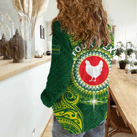 Personalized American Samoa Manua Cession Day Women Casual Shirt Up Up The Moa LT05 - Polynesian Pride