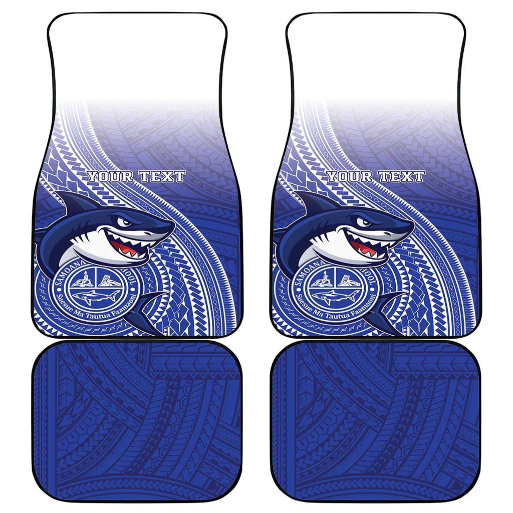 Samoana High School Car Mats Polynesian Tribal Shark LT05 - Polynesian Pride