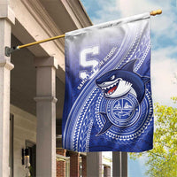 Samoana High School Garden Flag Polynesian Tribal Shark LT05 House Flag Blue - Polynesian Pride