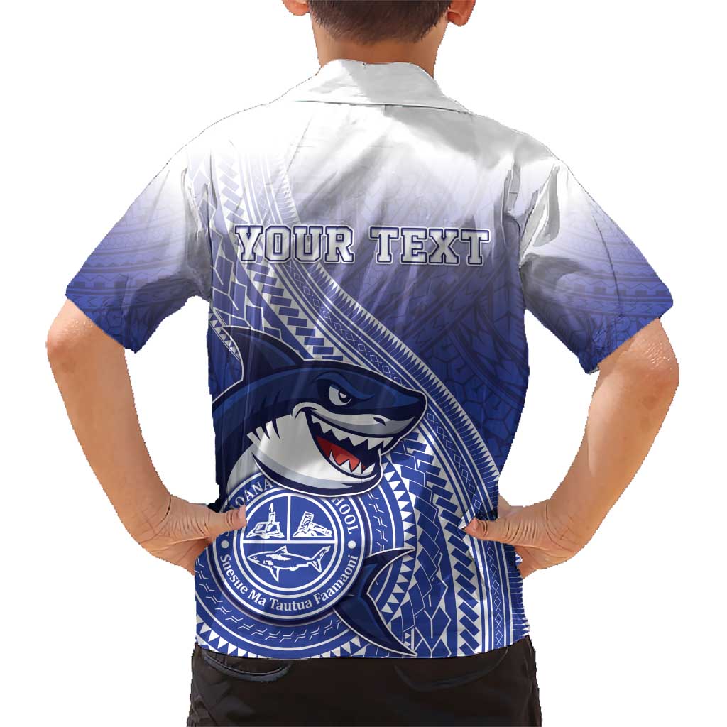 Personalized Samoana High School Hawaiian Shirt Polynesian Tribal Shark LT05 - Polynesian Pride