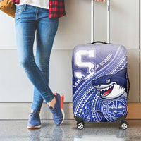 Samoana High School Luggage Cover Polynesian Tribal Shark LT05 - Polynesian Pride