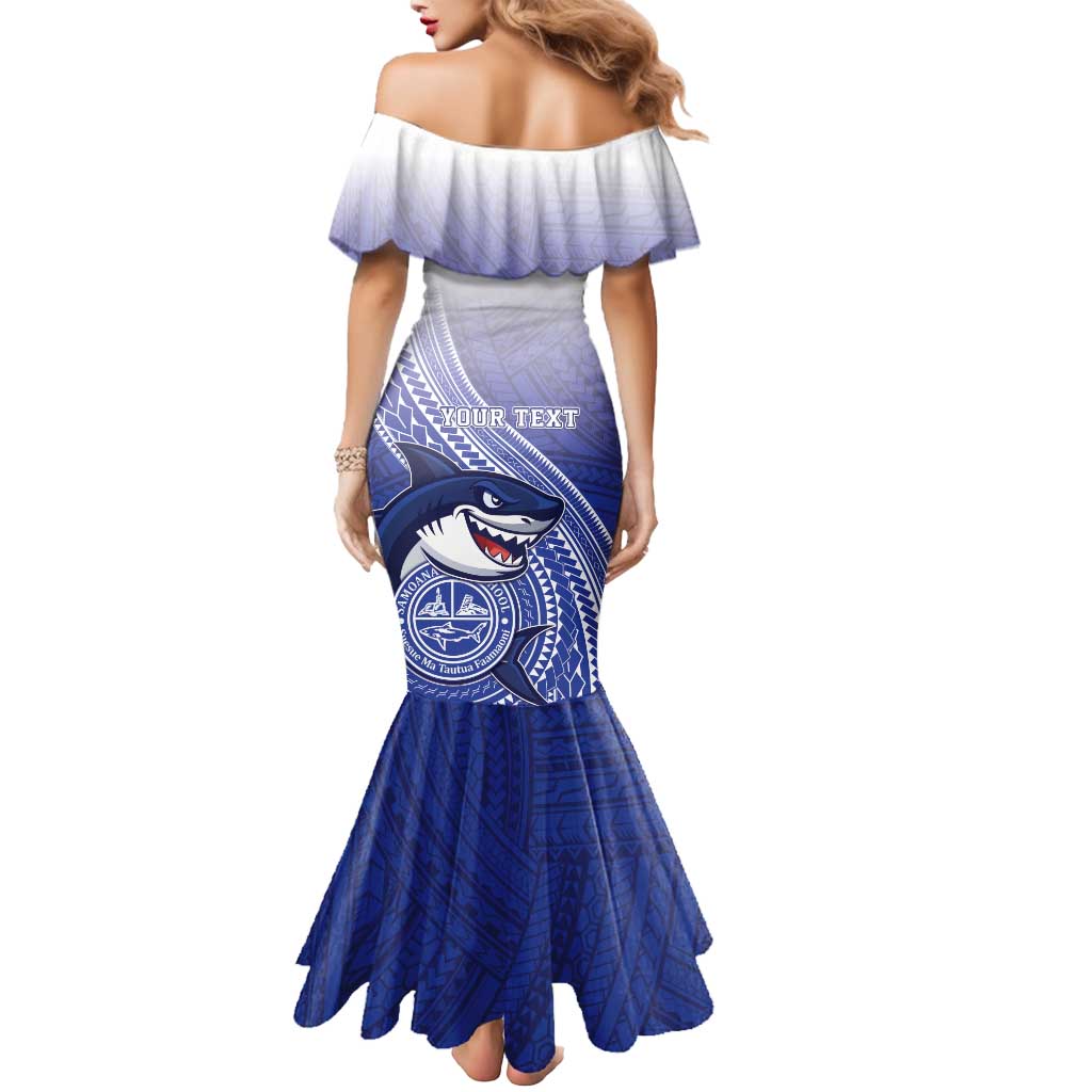 Personalized Samoana High School Mermaid Dress Polynesian Tribal Shark LT05 - Polynesian Pride