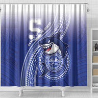 Samoana High School Shower Curtain Polynesian Tribal Shark LT05 - Polynesian Pride