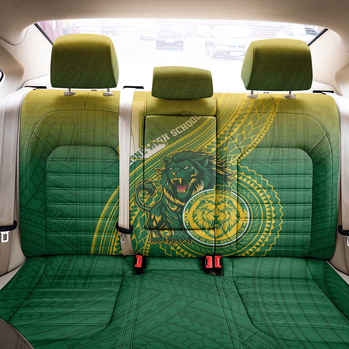 Leone High School Back Car Seat Cover Leone Lion LT05 - Polynesian Pride