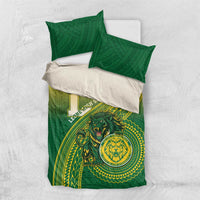 Leone High School Bedding Set Leone Lion LT05 US Twin 172cm x 218cm Green - Polynesian Pride