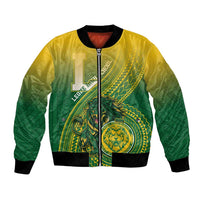 Personalized Leone High School Bomber Jacket Leone Lion LT05 Unisex Green - Polynesian Pride