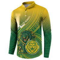 Personalized Leone High School Button Sweatshirt Leone Lion LT05 - Polynesian Pride