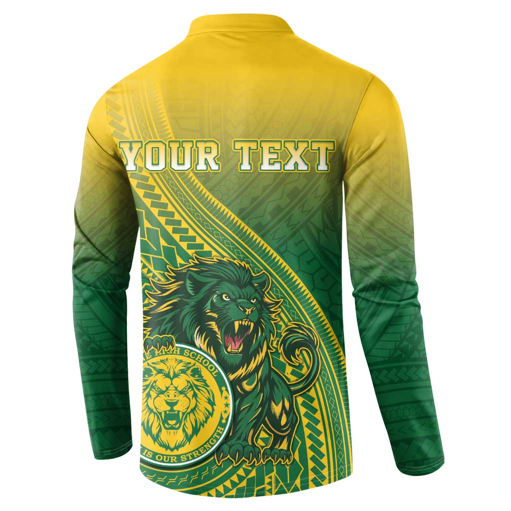 Personalized Leone High School Button Sweatshirt Leone Lion LT05 - Polynesian Pride