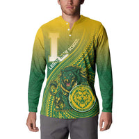 Personalized Leone High School Button Sweatshirt Leone Lion LT05 - Polynesian Pride