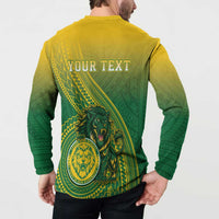 Personalized Leone High School Button Sweatshirt Leone Lion LT05 - Polynesian Pride