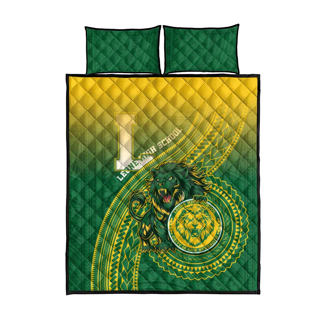 Leone High School Quilt Bed Set Leone Lion LT05 - Polynesian Pride