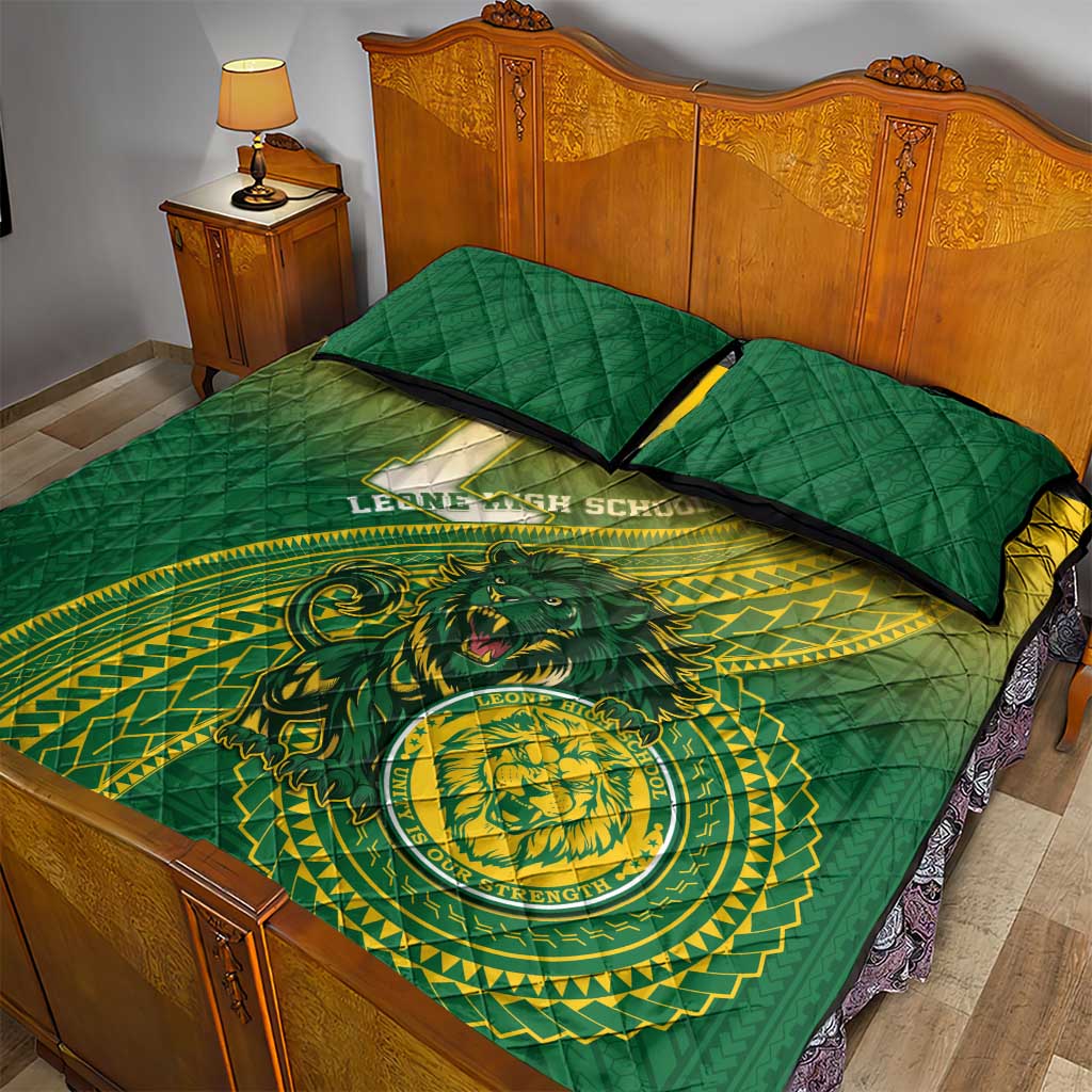 Leone High School Quilt Bed Set Leone Lion LT05 - Polynesian Pride