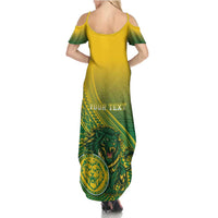 Personalized Leone High School Summer Maxi Dress Leone Lion LT05 - Polynesian Pride