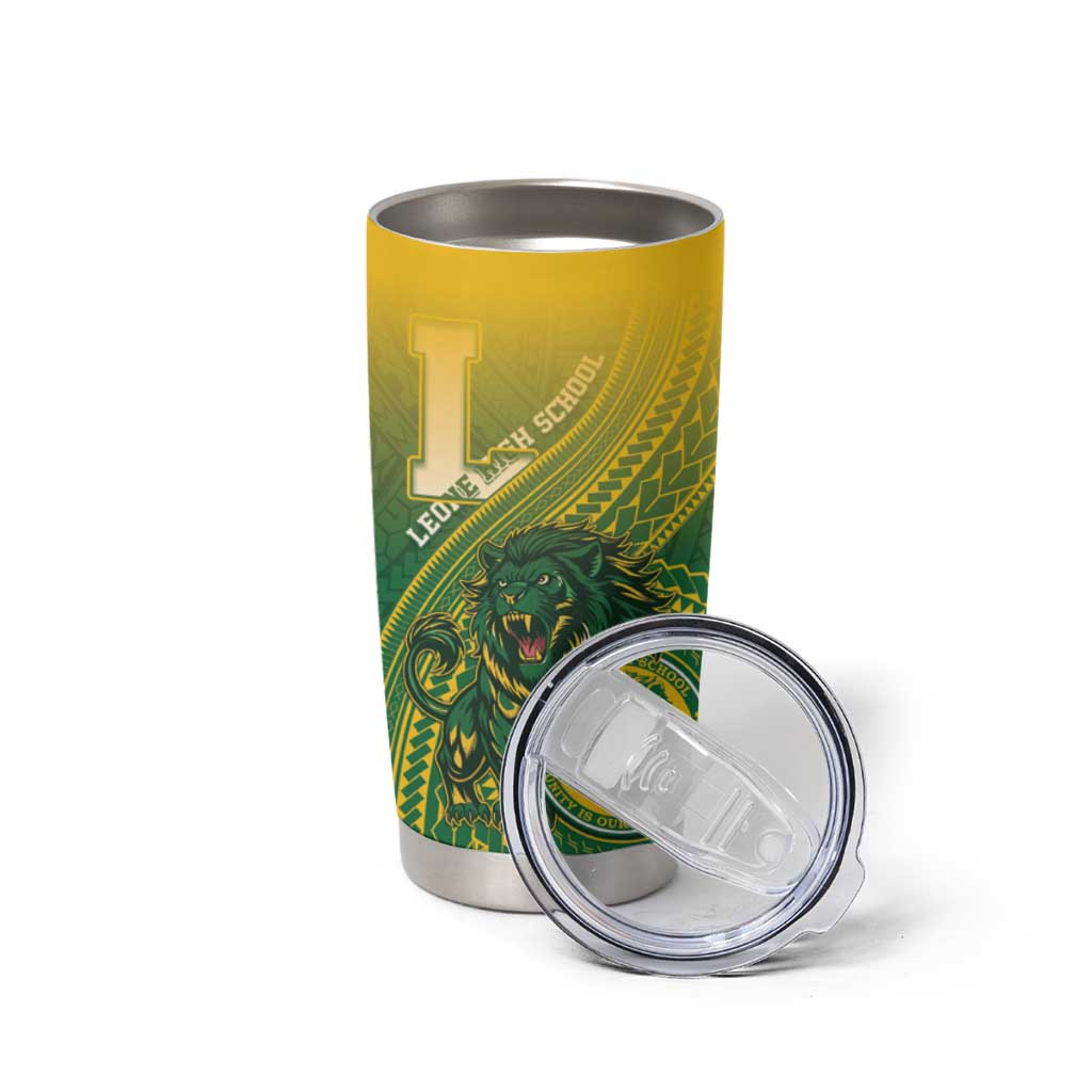 Personalized Leone High School Tumbler Cup Leone Lion LT05 - Polynesian Pride