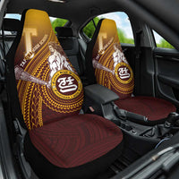 Tafuna High School Car Seat Cover Polynesian Warrior LT05 One Size Maroon - Polynesian Pride