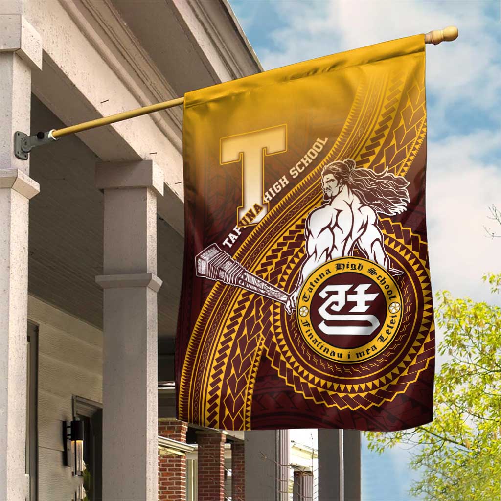 Tafuna High School Garden Flag Polynesian Warrior LT05 House Flag Maroon - Polynesian Pride