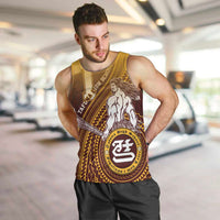 Personalized Tafuna High School Men Tank Top Polynesian Warrior LT05 Maroon - Polynesian Pride