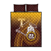 Tafuna High School Quilt Bed Set Polynesian Warrior LT05 - Polynesian Pride