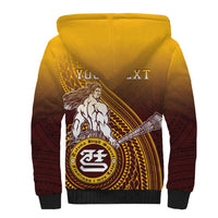 Personalized Tafuna High School Sherpa Hoodie Polynesian Warrior LT05 - Polynesian Pride