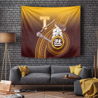 Tafuna High School Tapestry Polynesian Warrior LT05 Maroon - Polynesian Pride