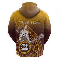 Personalized Tafuna High School Zip Hoodie Polynesian Warrior LT05 - Polynesian Pride