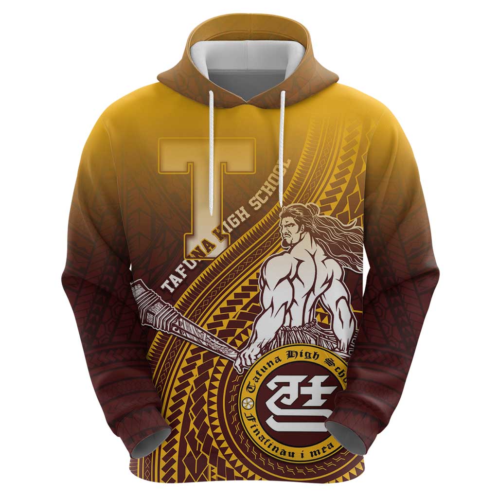 Personalized Tafuna High School Zip Hoodie Polynesian Warrior LT05 - Polynesian Pride