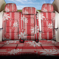 Hawaii Kakau Tribal Back Car Seat Cover With Red Tiare LT05 One Size Red - Polynesian Pride