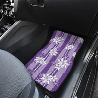 Hawaii Kakau Tribal Car Mats With Purple Tiare LT05 - Polynesian Pride