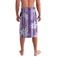 Hawaii Kakau Tribal Lavalava With Purple Tiare LT05 - Polynesian Pride