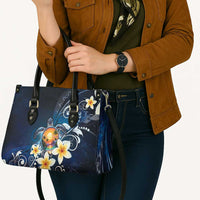 Hawaii Honu Leather Bag Polynesian Curves Plumeria LT05 - Polynesian Pride