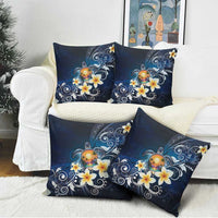 Hawaii Honu Pillow Cover Polynesian Curves Plumeria LT05 - Polynesian Pride