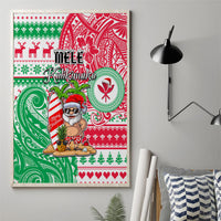 Hawaii Christmas Canvas Wall Art Santa Claus Surf Mele Kalikimaka LT05 - Polynesian Pride
