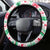 Hawaii Christmas Steering Wheel Cover Santa Claus Surf Mele Kalikimaka