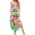 Personalized Hawaii Christmas Summer Maxi Dress Santa Claus Surf Mele Kalikimaka LT05 Women Red - Polynesian Pride