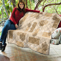 Vintage Lapita Quilt Iconic Double Face Pattern Beige LT05 - Polynesian Pride
