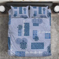 Vintage Lapita Bedding Set Iconic Double Face Pattern Blue LT05 Blue - Polynesian Pride