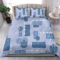 Vintage Lapita Bedding Set Iconic Double Face Pattern Blue LT05 - Polynesian Pride