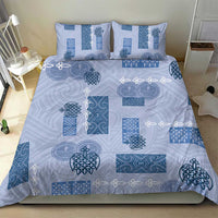 Vintage Lapita Bedding Set Iconic Double Face Pattern Blue LT05 - Polynesian Pride