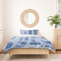 Vintage Lapita Bedding Set Iconic Double Face Pattern Blue LT05 - Polynesian Pride