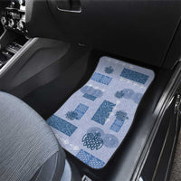 Vintage Lapita Car Mats Iconic Double Face Pattern Blue LT05 - Polynesian Pride