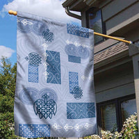 Vintage Lapita Garden Flag Iconic Double Face Pattern Blue LT05 - Polynesian Pride