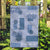 Vintage Lapita Garden Flag Iconic Double Face Pattern Blue