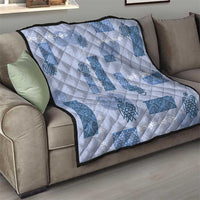 Vintage Lapita Quilt Iconic Double Face Pattern Blue LT05 - Polynesian Pride