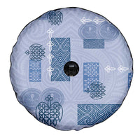 Vintage Lapita Spare Tire Cover Iconic Double Face Pattern Blue LT05 - Polynesian Pride