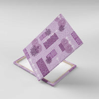 Vintage Lapita Canvas Wall Art Iconic Double Face Pattern Violet LT05 With Frame Violet - Polynesian Pride