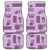 Vintage Lapita Car Mats Iconic Double Face Pattern Violet